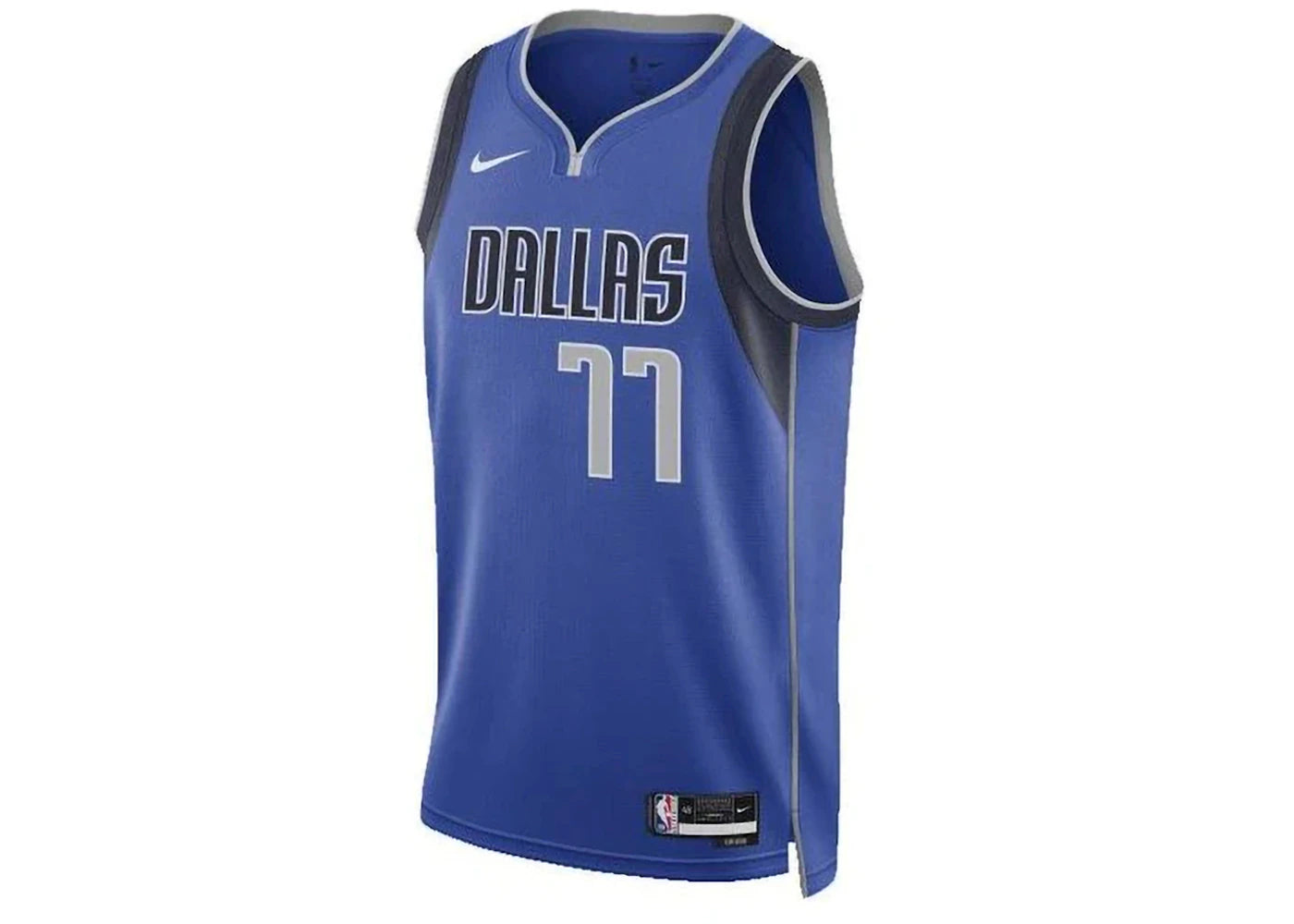 Nike NBA Dallas Mavericks Luka Doncic Icon Edition Swingman Dri-Fit Jersey Blue -1