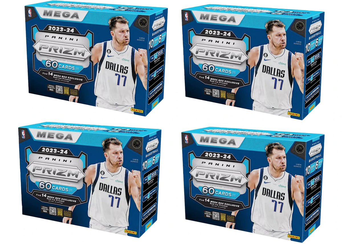 2023 Panini Prizm Basketball Mega Box (Red Ice Prizms) 4x Lot -1