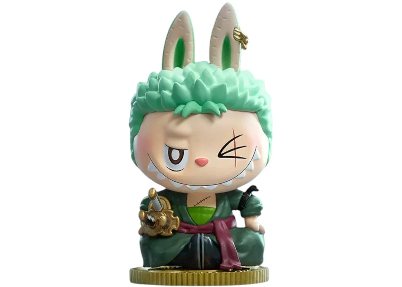 Pop Mart Labubu The Monsters x One Piece Series Roronoa Zoro Figure-1