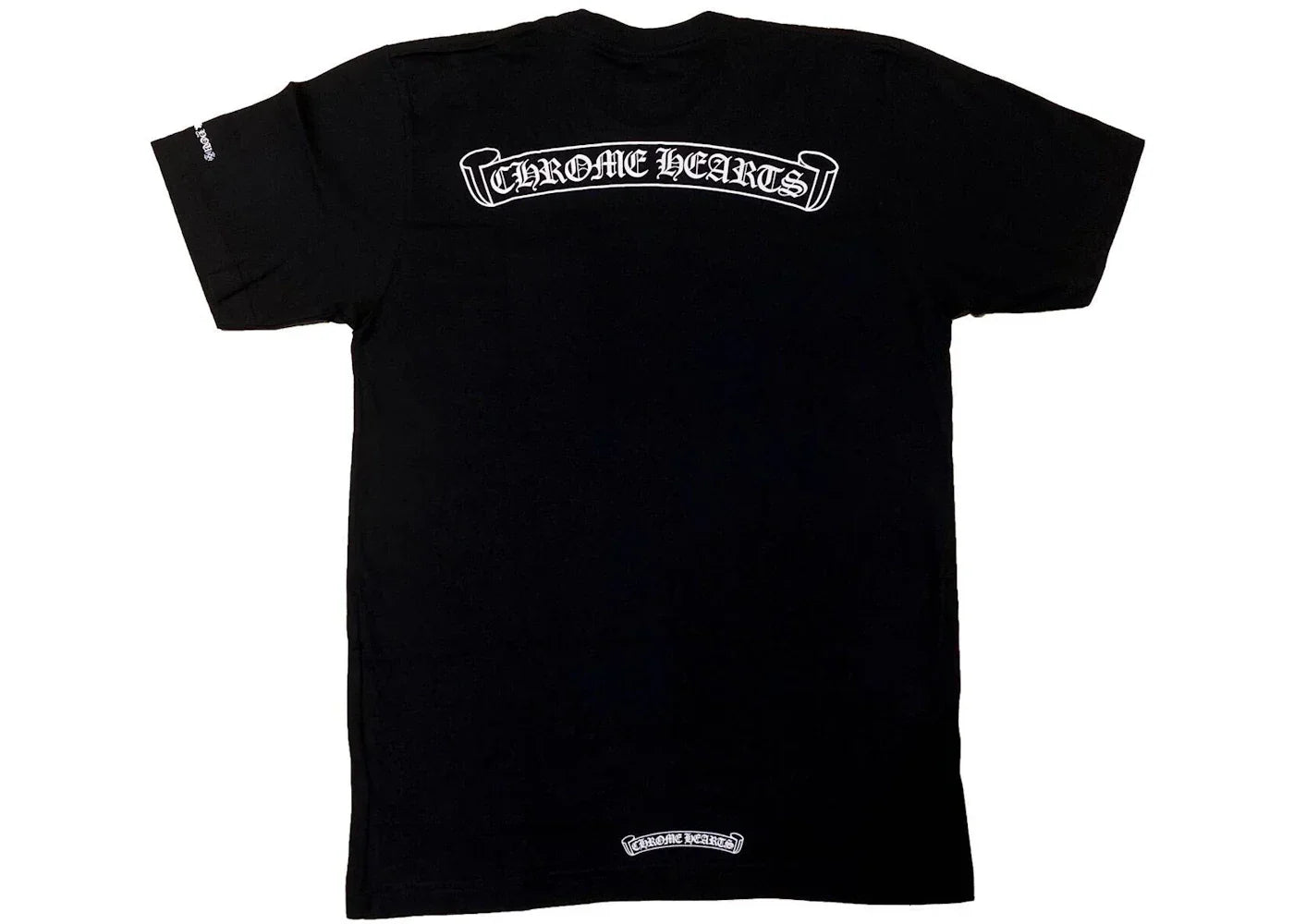 Chrome Hearts Scroll Logo T-Shirt Black -1