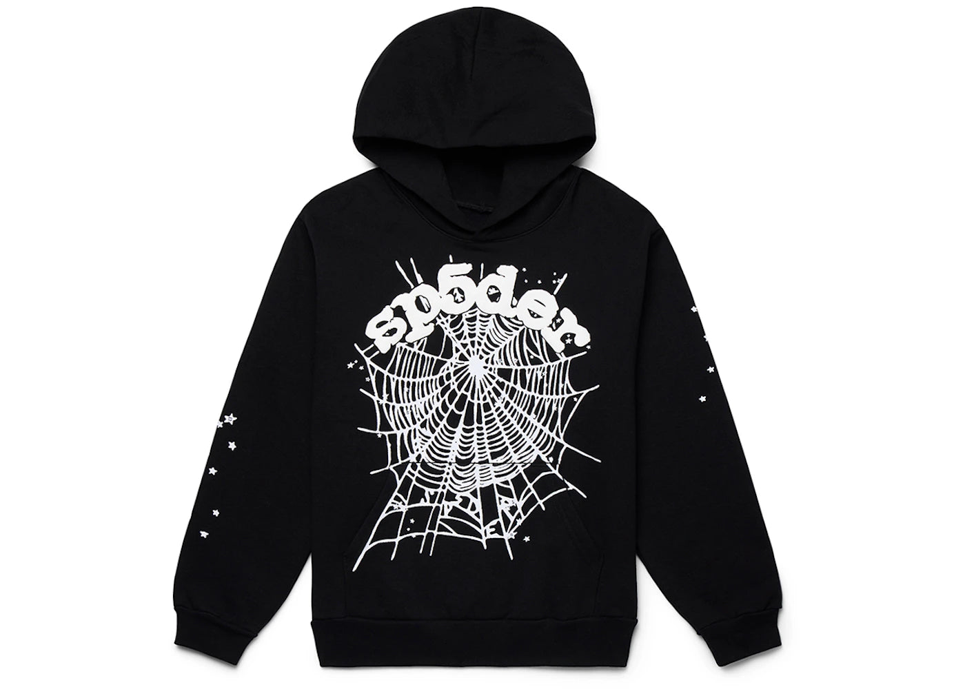 Sp5der OG Web Hoodie Black -1