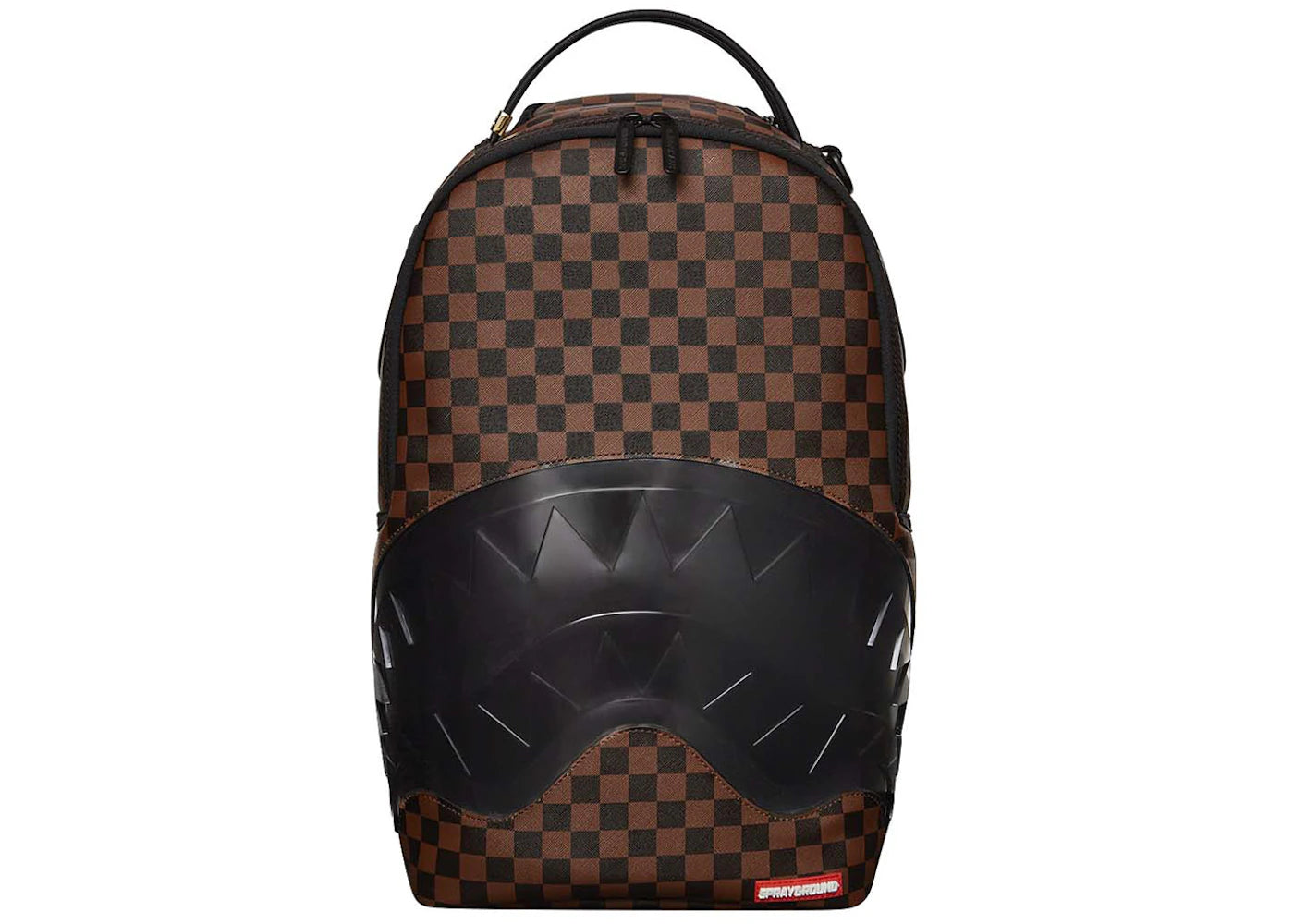 Sprayground Clear Rubber Sharks In Paris DLXSV Backpack Brown/Black -1