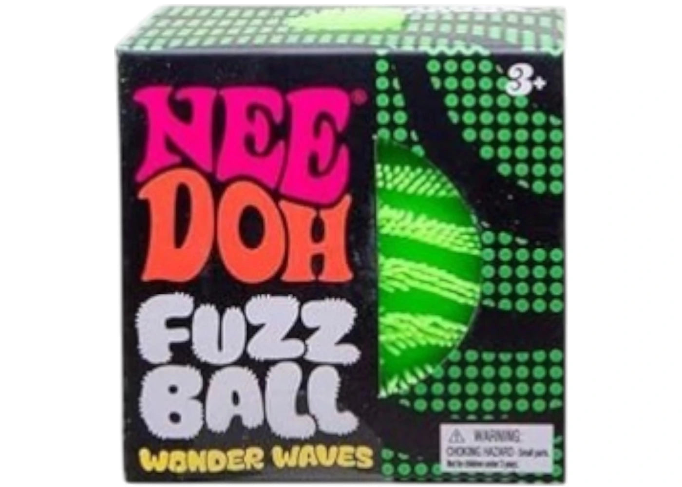 NeeDoh Fuzz Ball Wonder Waves Squishy Fidget Toy Green -1