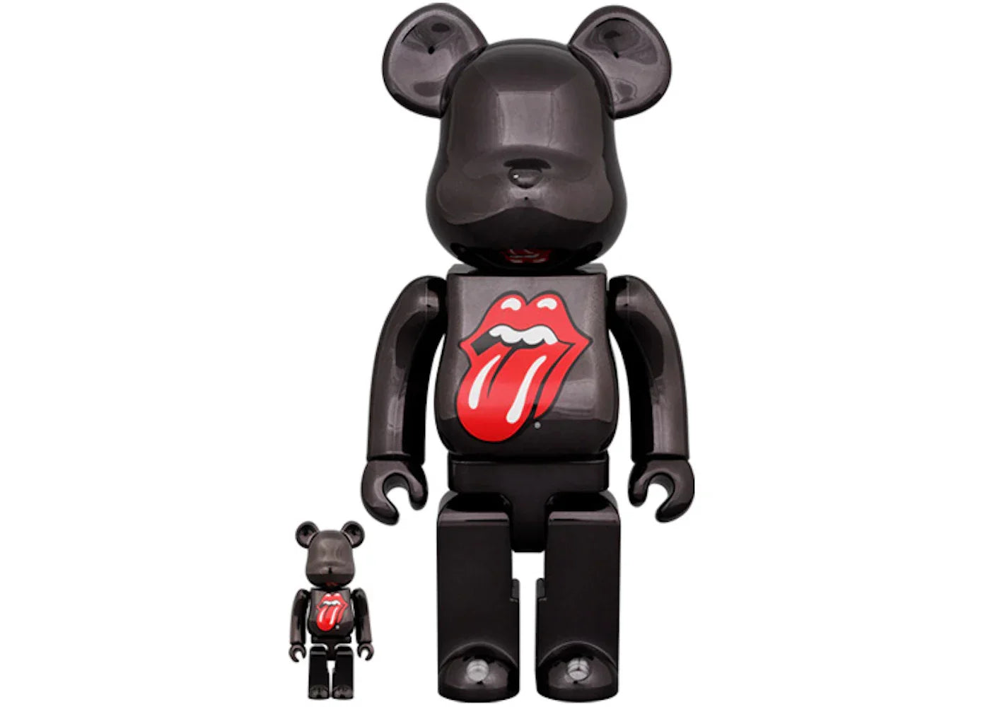 Bearbrick x The Rolling Stones Lips & Tongue 100% & 400% Set-1