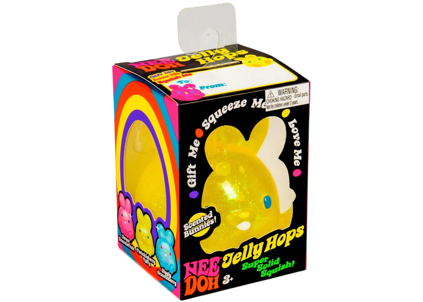 NeeDoh Jelly Hops Scented Bunny Squishy Fidget Toy Yellow -1