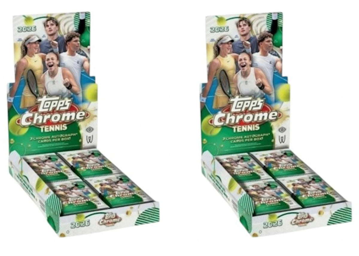 2026 Topps Chrome Tennis Hobby Box 2x Lot -1