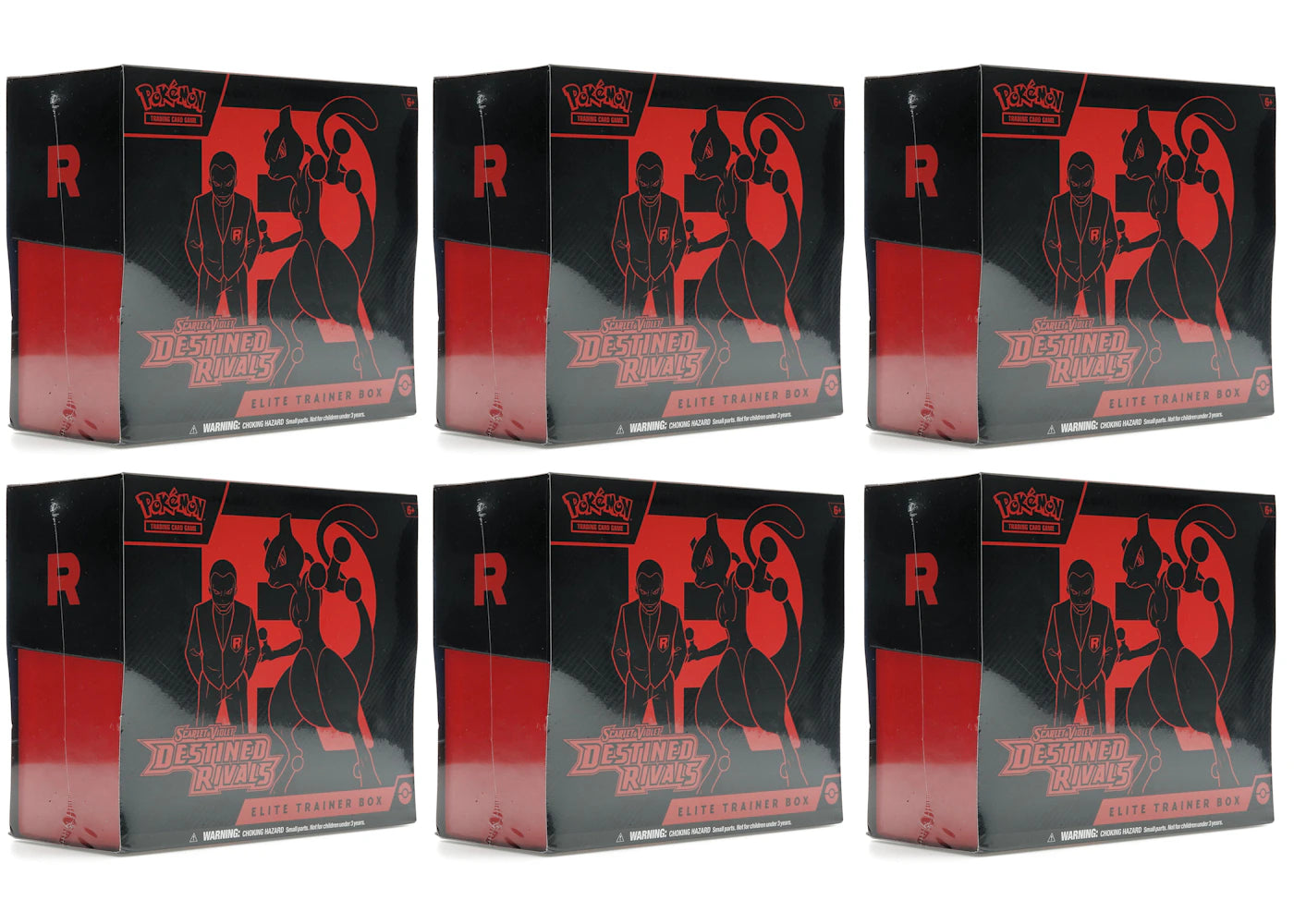 2025 Pokémon Scarlet & Violet Destined Rivals Elite Trainer Box 6x Lot -1