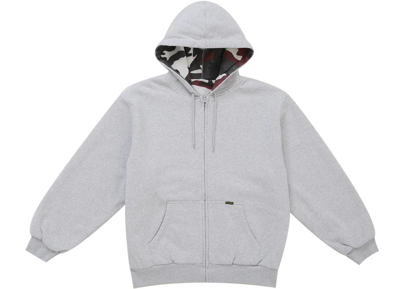 Supreme Reversible Work Zip Up Hooded Sweatshirt Heather Grey -1