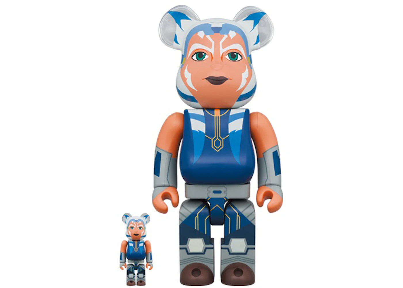 Bearbrick x Star Wars Ahsoka Tano (The Clone Wars Ver.) 100% & 400% Set -1