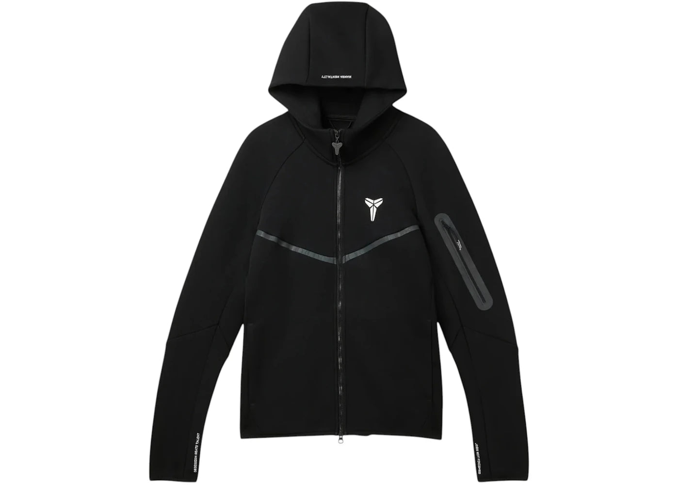 Nike Kobe Bryant Tech Fleece Windrunner Full Zip Jacket Black/White -1