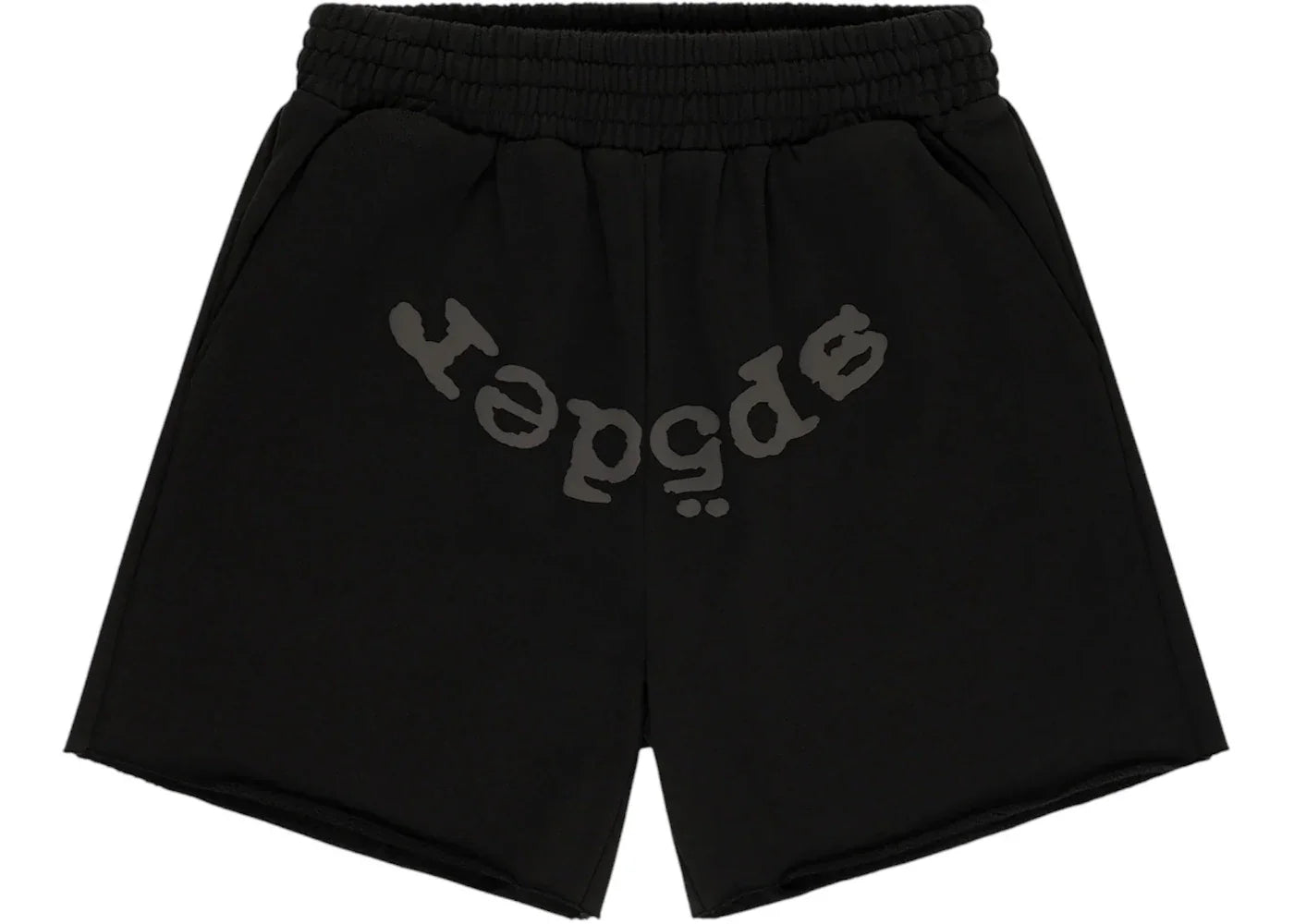 Sp5der OG Web V2 Phantom Sweatshort Black -1