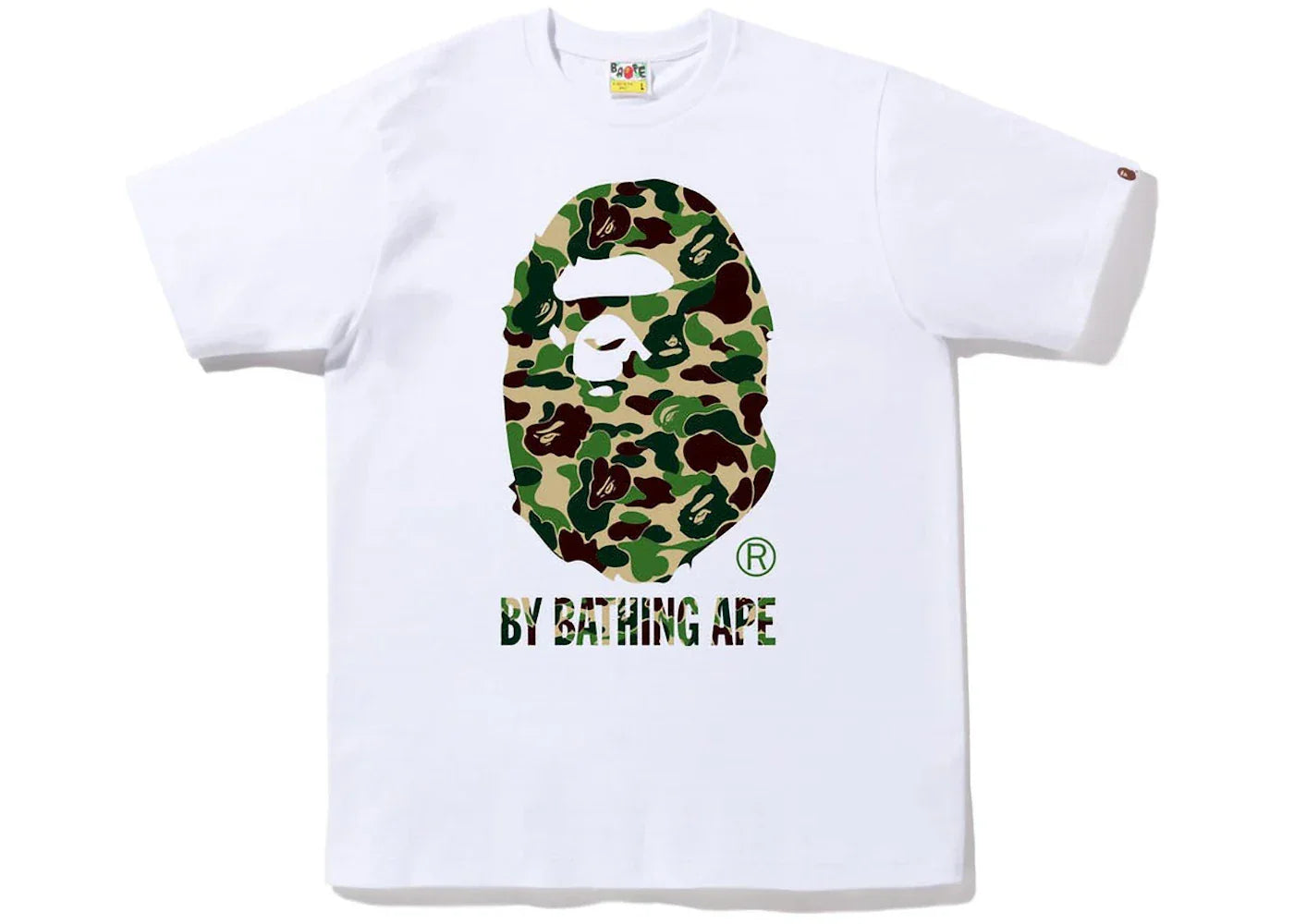 BAPE ABC Camo By Bathing Ape Tee White/Green -1