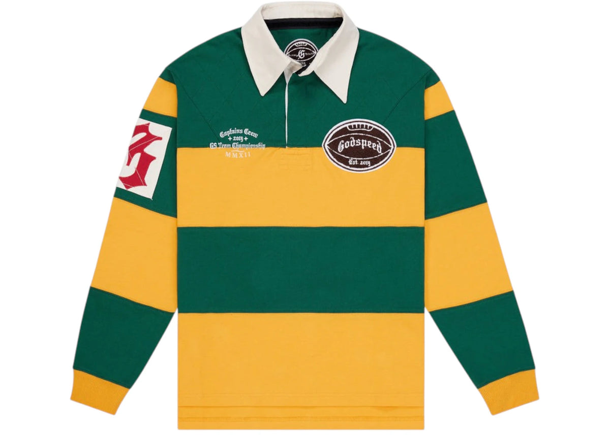 Godspeed Classic Field Rugby Shirt Green/Yellow -1