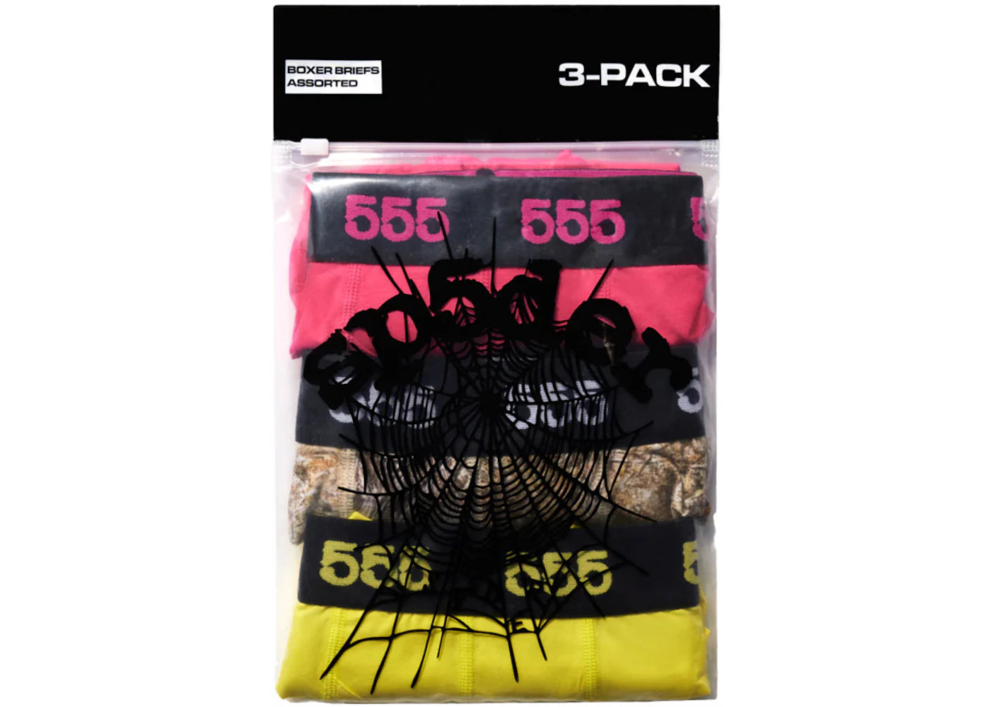 Sp5der Boxer Briefs (Set of 3) Multicolor -1