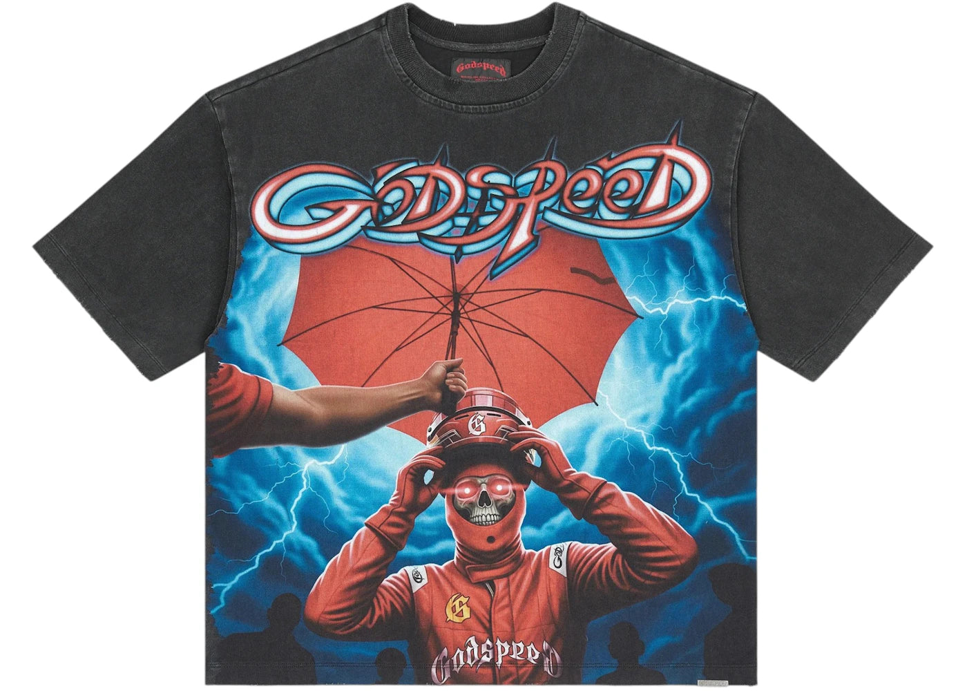 Godspeed Supreme Reign T-Shirt Black Wash -1