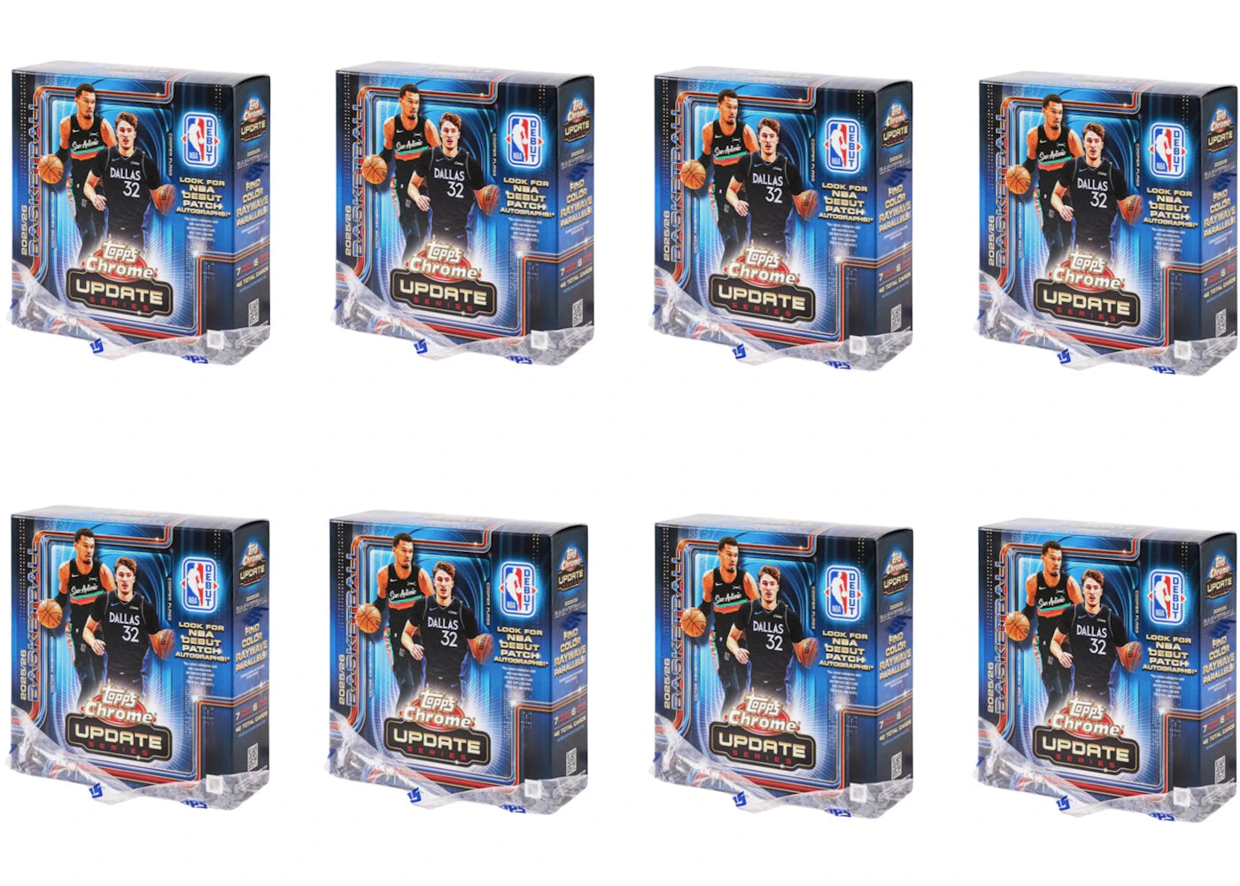 2025-26 Topps Chrome Updates Basketball Mega Box (Without Seal) 8x Lot -1