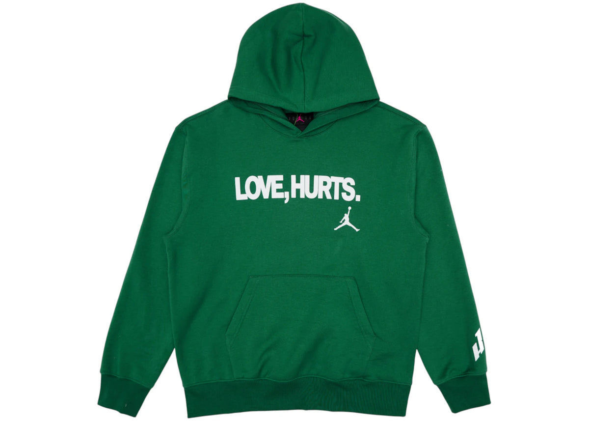 Jordan Fleece Love Hurts Jalen Hurts Hoodie Kelly Green -1