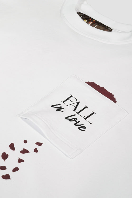 The Hideout Clothing Fall In Love Oversized Pocket Tee