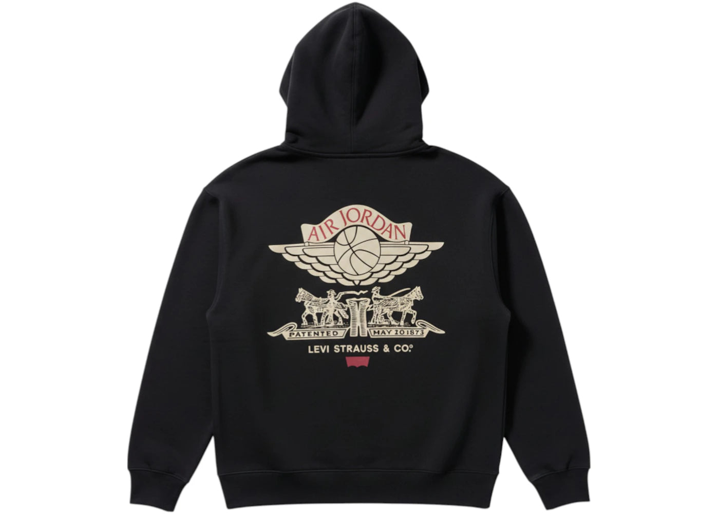 Nike Jordan x Levi's Full Zip Hoodie Black -1
