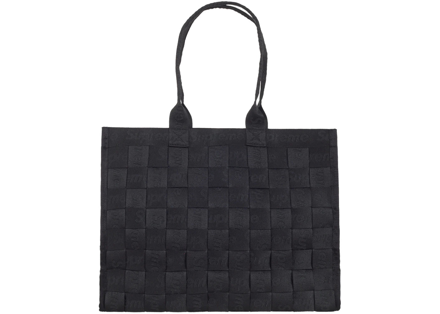 Supreme Woven Tote Black -1