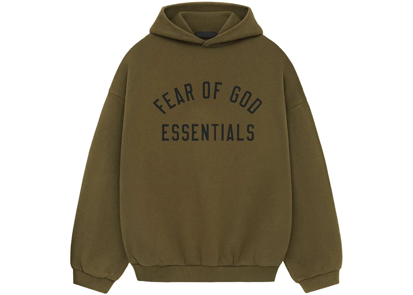 Fear of God Essentials Fleece Hoodie Olive -1