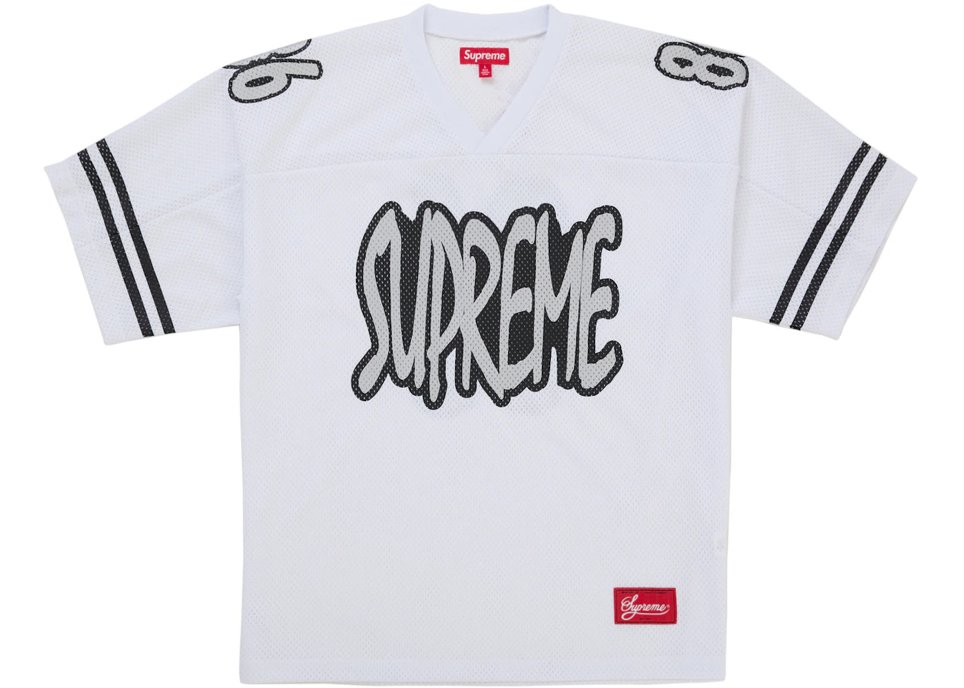 Supreme Reflective Football Jersey White -1