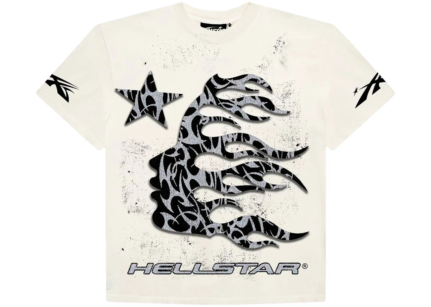 Hellstar Thorn Glitter T-Shirt White -1