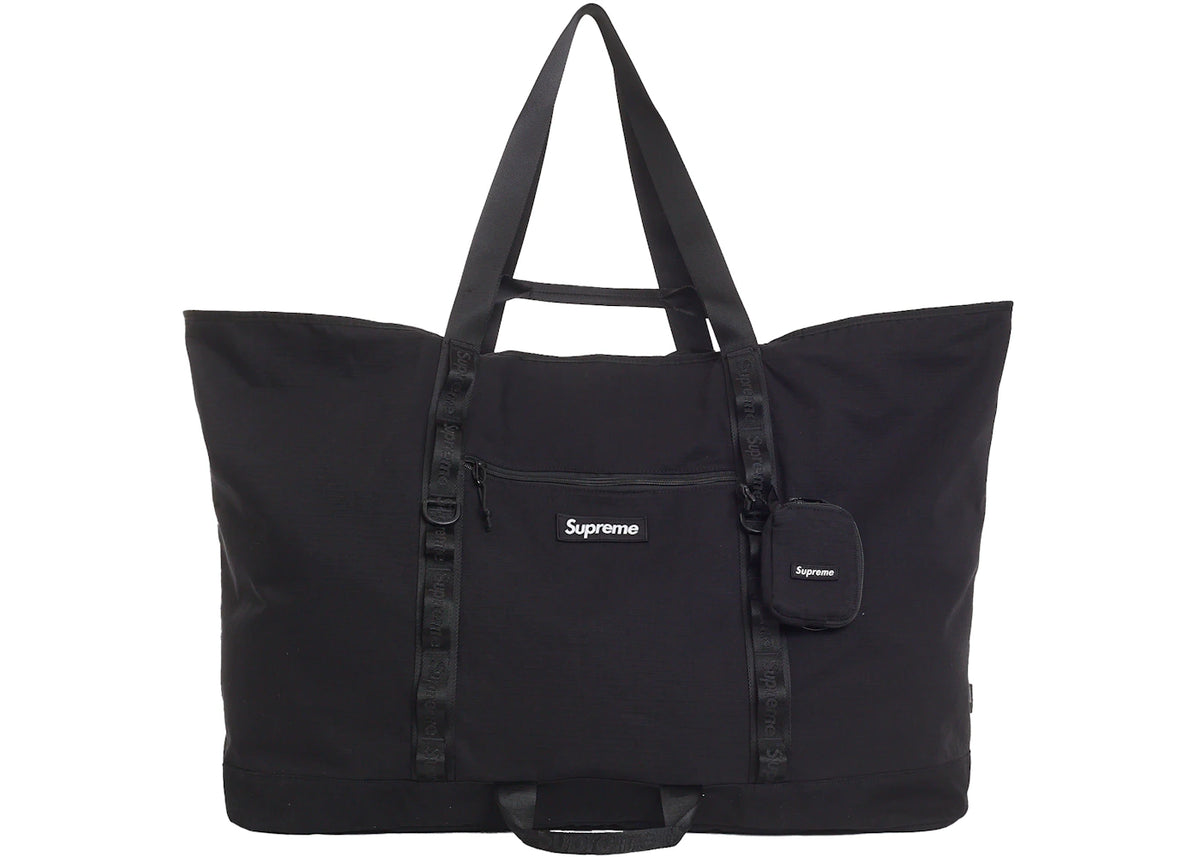 Supreme X-Large Tote Bag + Utility Pouch Black -1