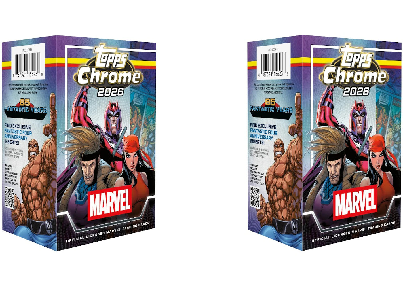 2026 Topps Chrome Marvel Comics Value Box 2x Lot -1