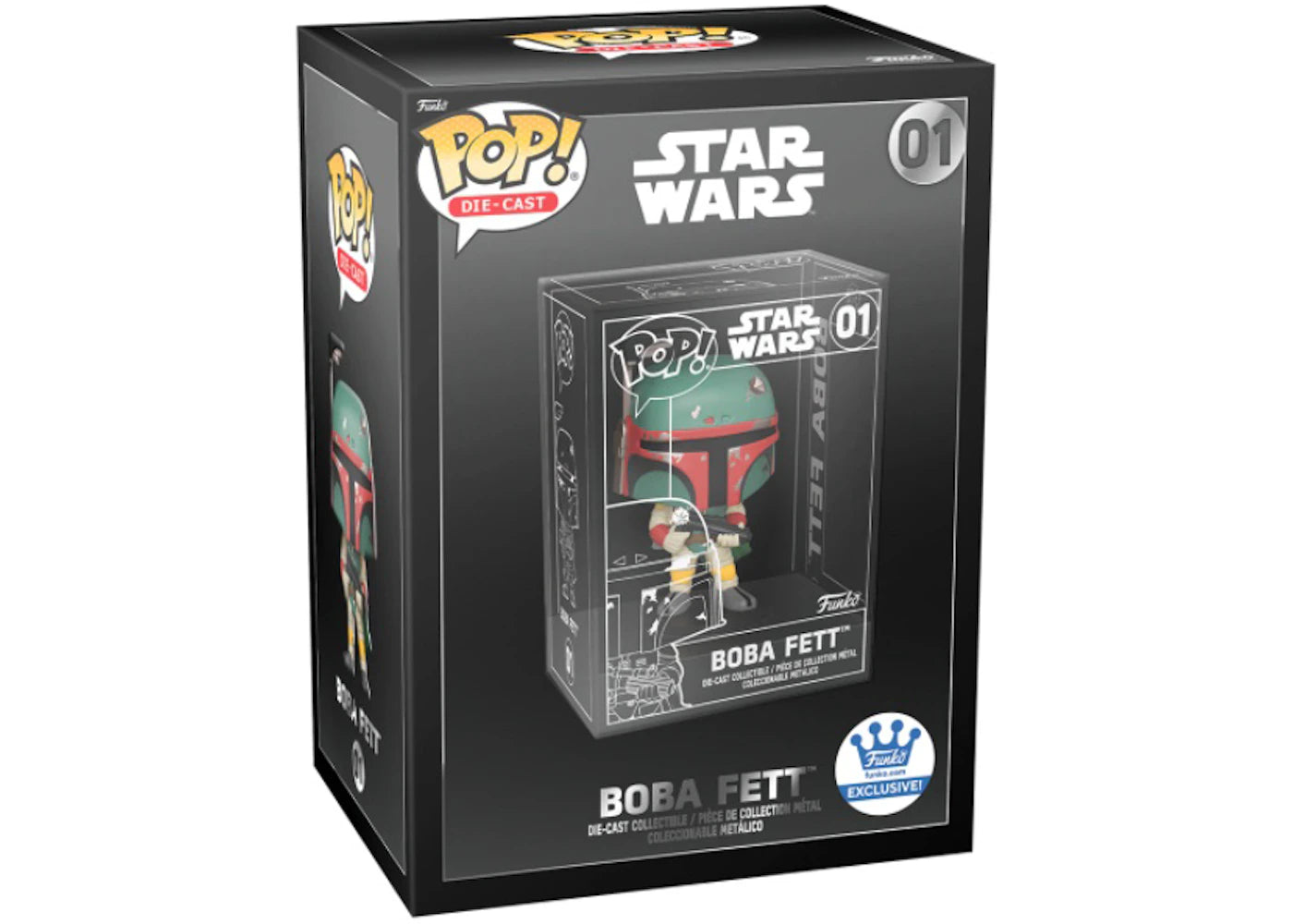 Funko Pop! Die-Cast Star Wars Boba Fett Funko Shop Exclusive Figure #01 -1