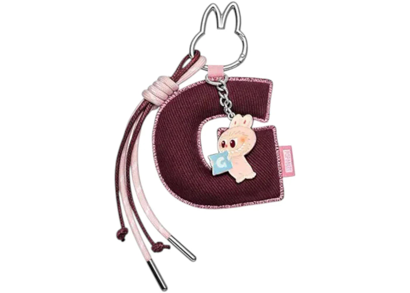 Pop Mart Labubu The Monsters Pin for Love Series "G" Letter Pendant -1