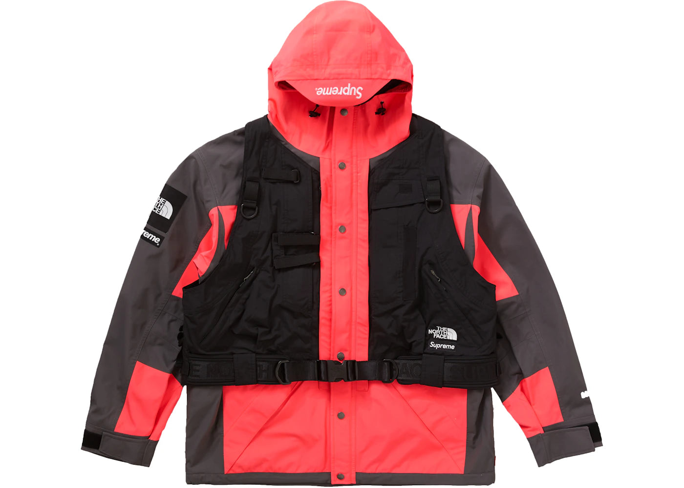 Supreme The North Face RTG Jacket + Vest Bright Red -1