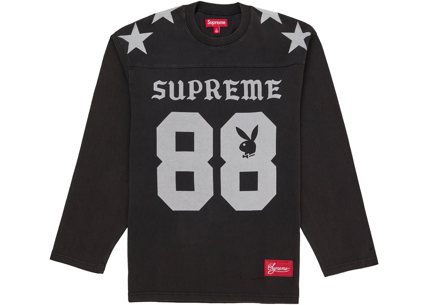 Supreme Playboy L/S Football Top Black -1