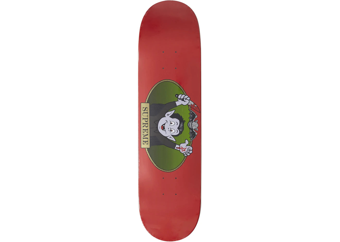 Supreme Vampire Boy Skateboard Red -1