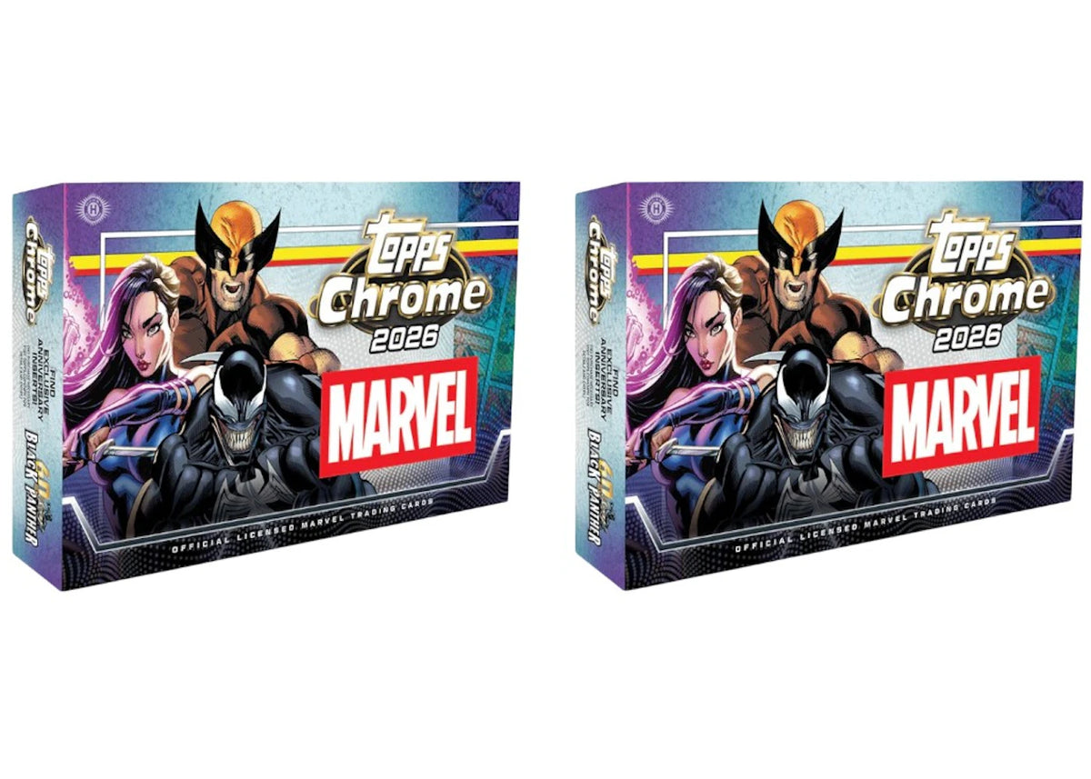 2026 Topps Chrome Marvel Comics Hobby Box 2x Lot -1