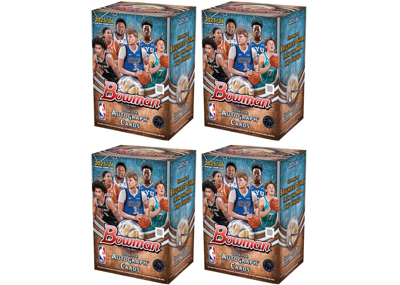 2025/26 Bowman Basketball Value Box 4x Lot -1