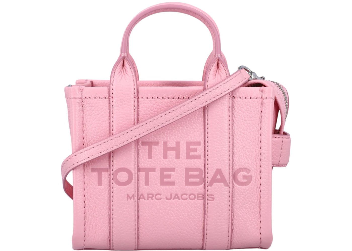 Marc Jacobs The Crossbody Mini Tote Leather Ribbon Pink -1