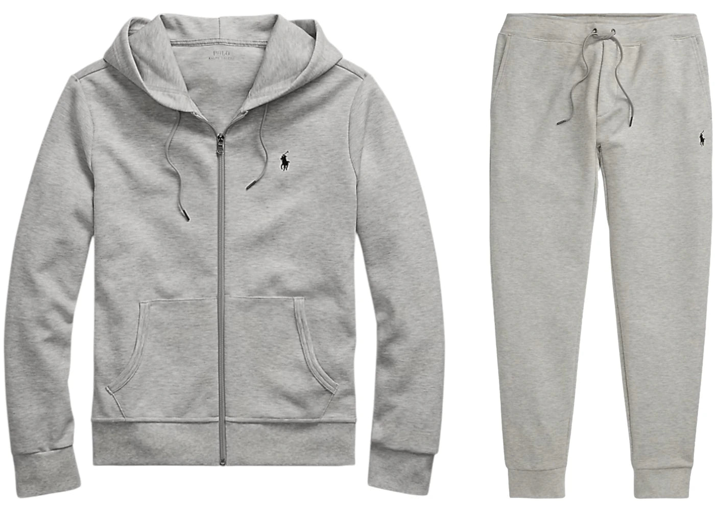 Polo Ralph Lauren Double-Knit Full-Zip Hoodie and Double-Knit Jogger Pant Set Light Sport Heather -1