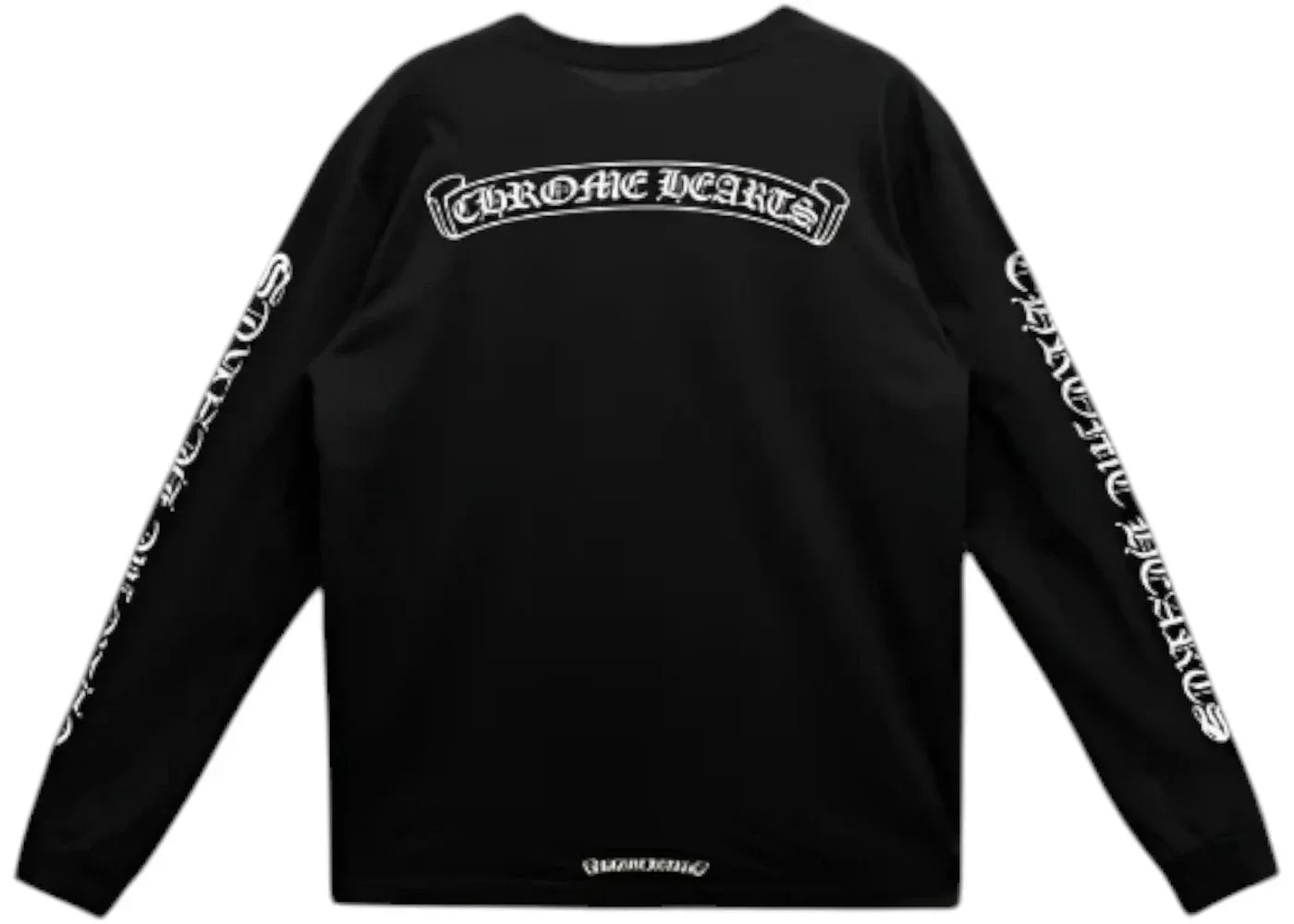 Chrome Hearts Scroll Logo L/S Pocket T-shirt Black -1