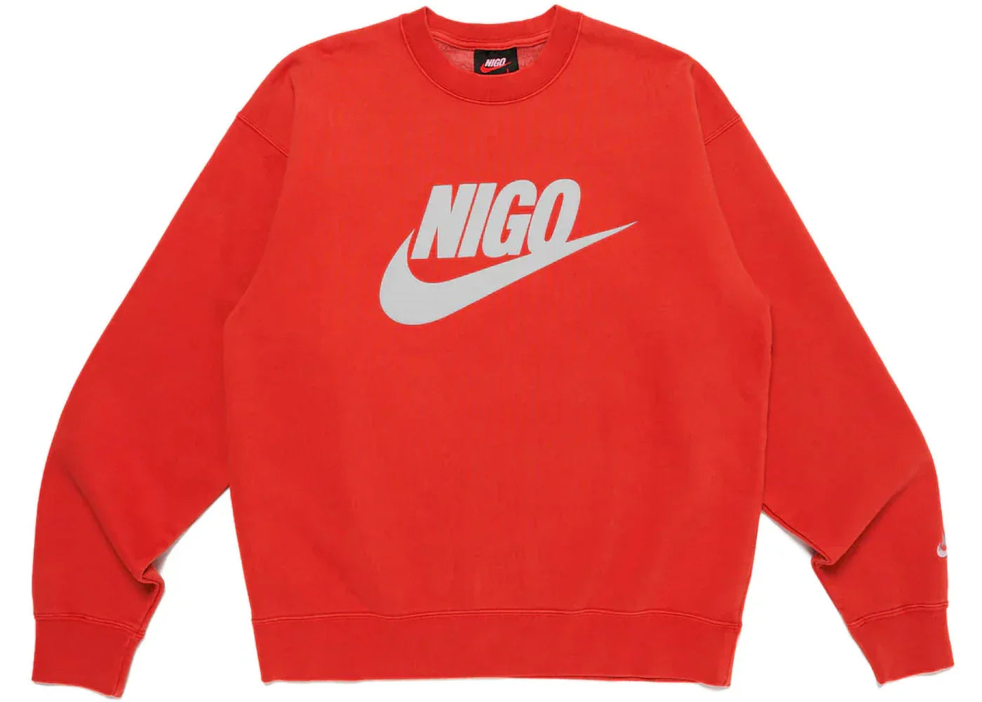 Nike x Nigo NRG Fleece Crew Sweatshirt Red -1