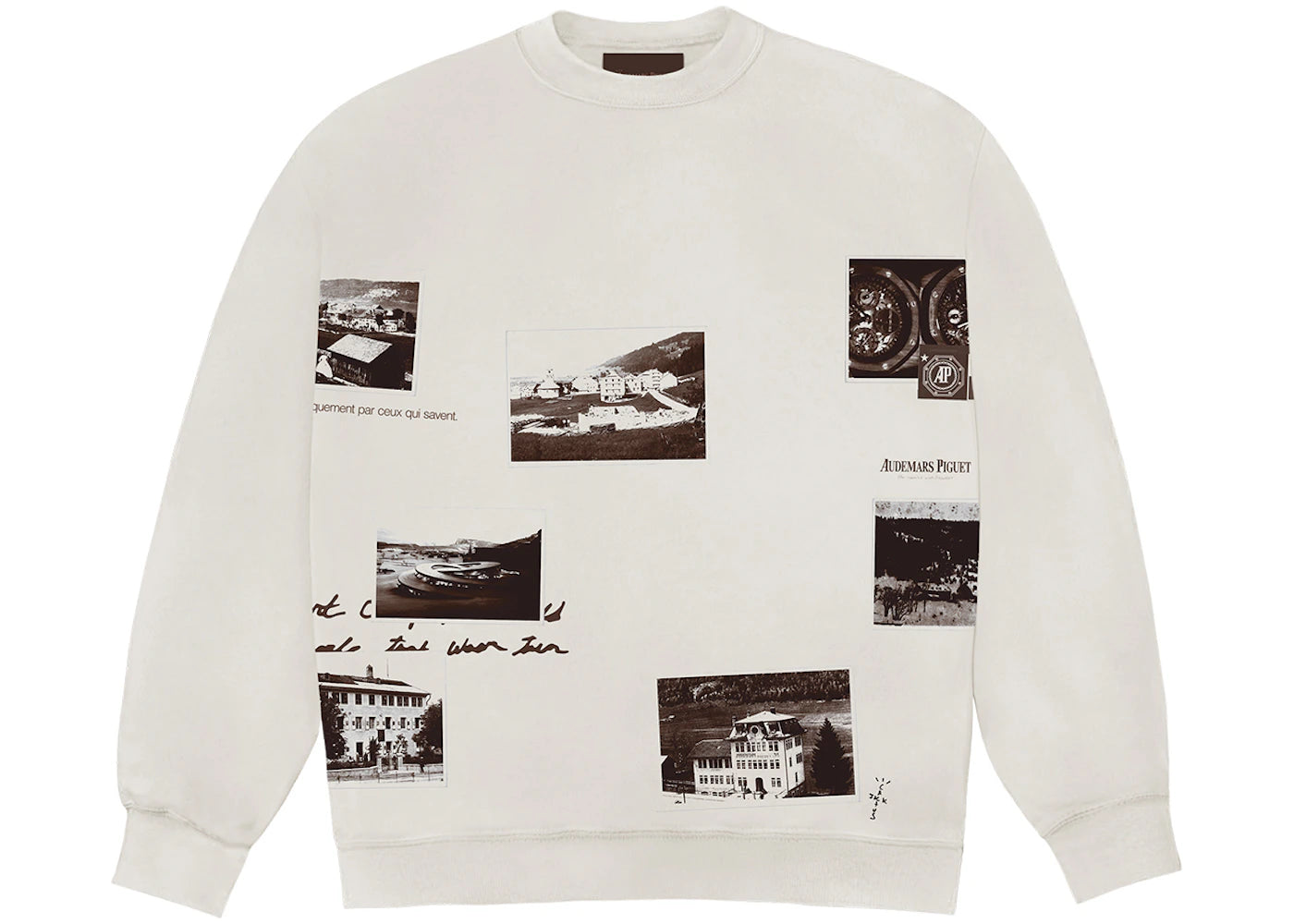 Travis Scott CJ x Audemars Piguet Vintage Crewneck White -1