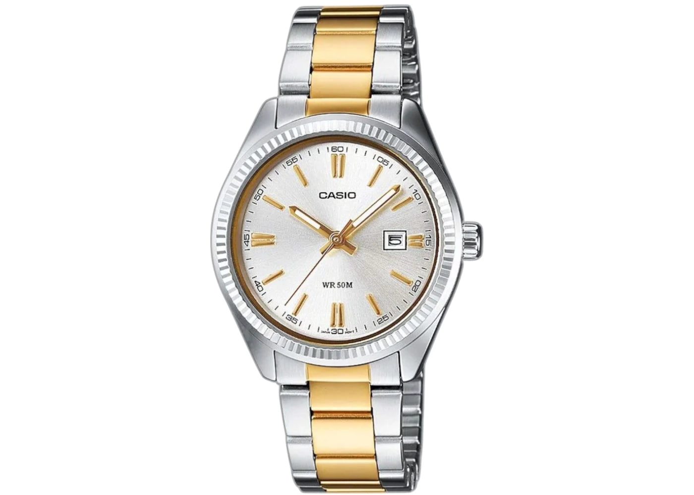 Casio Analog MTP-1302PSG-7A (White Gold) -1