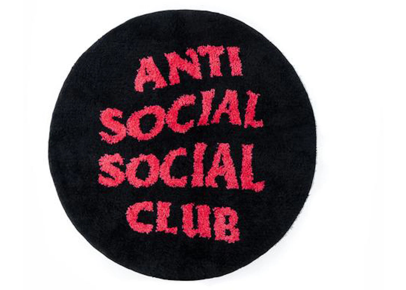 Anti Social Social Club No Shoes Inside Rug Black -1