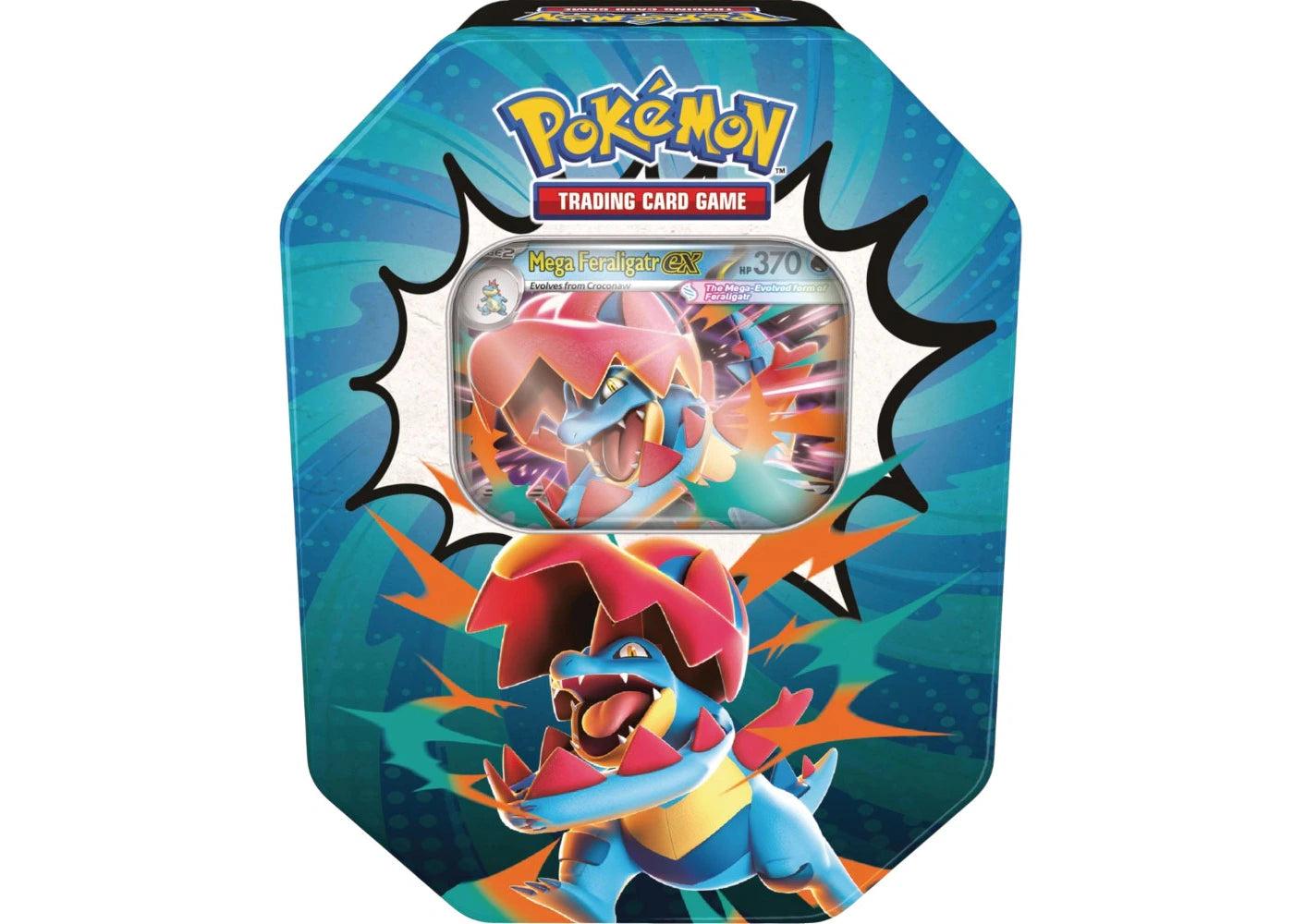 2026 Pokémon Mega Evolution Ascended Heroes Mega Feraligatr ex Tin -1