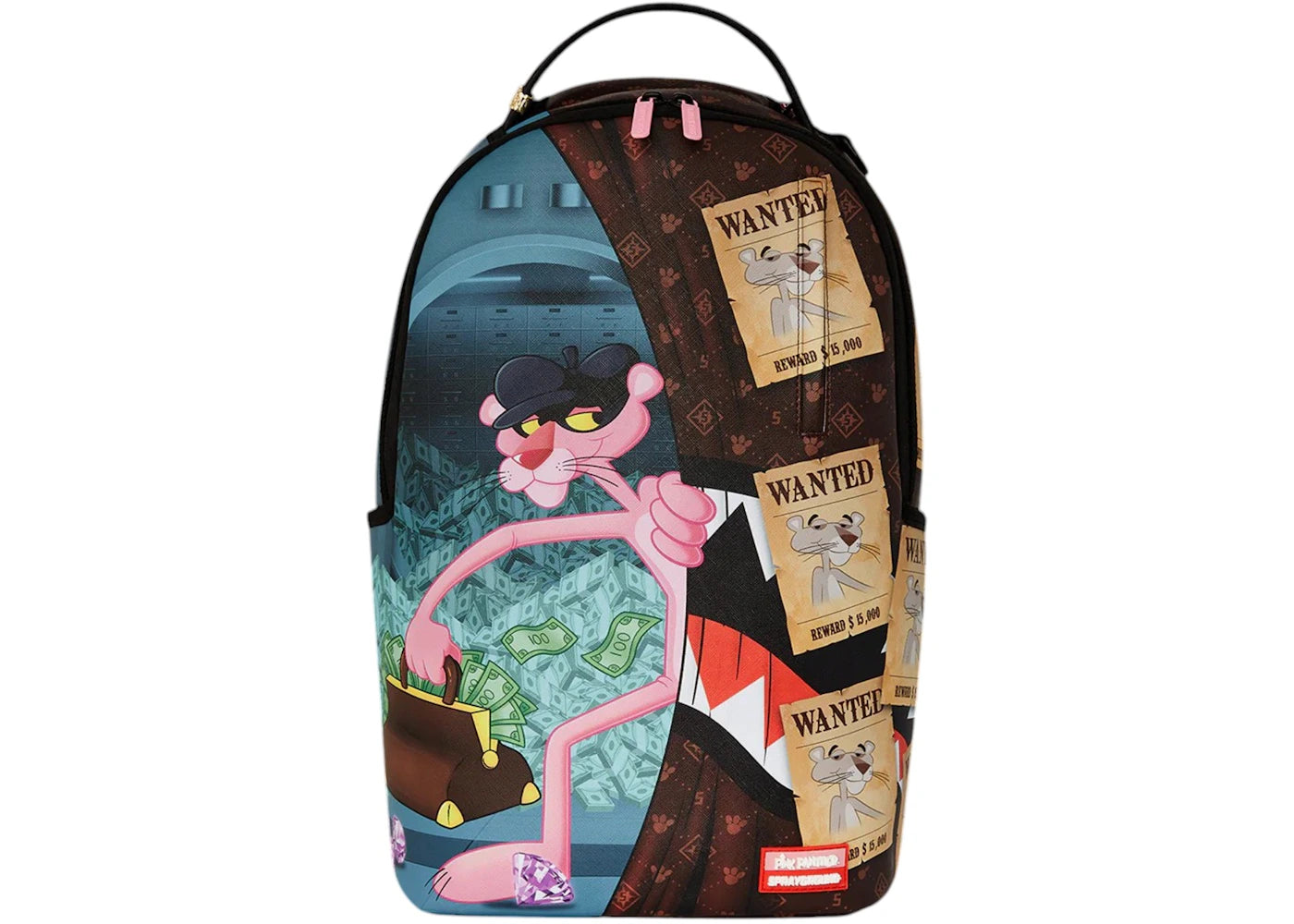 Sprayground Pink Panther Heist Getaway DLXV Backpack Multicolor -1
