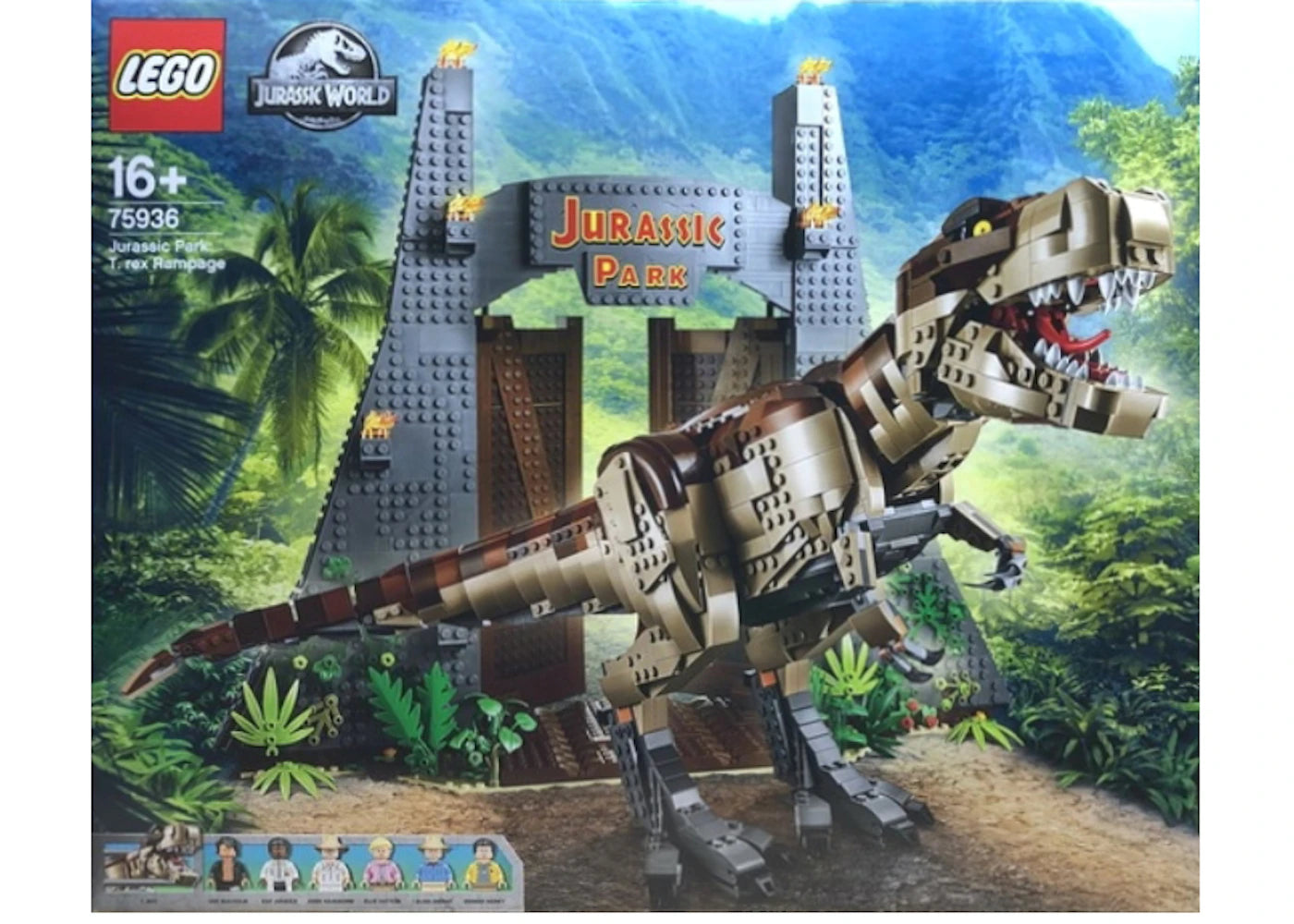 LEGO Jurassic World Jurassic Park: T.rex Rampage Set 75936 -1
