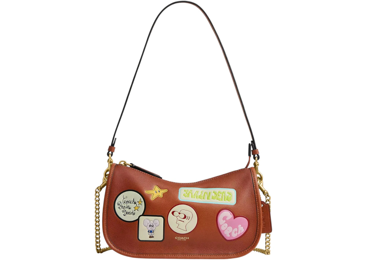 Coach x Brain Dead Waverly Bag With Patches Brown -1
