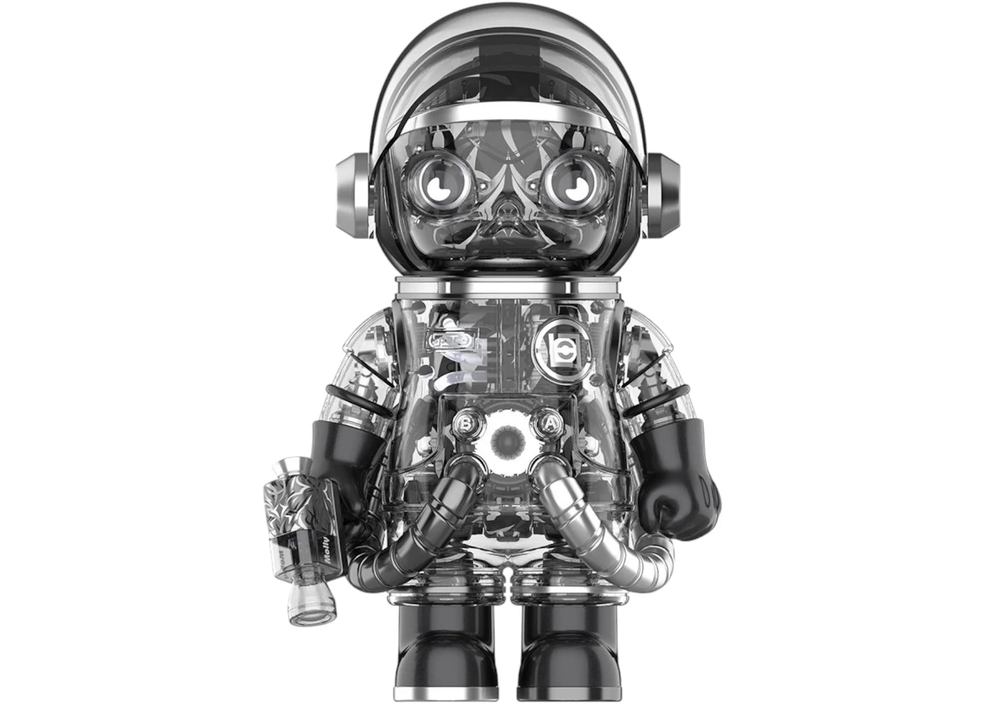 Pop Mart Mega Space Molly CLOT-Black Alienegra Set 400% -1