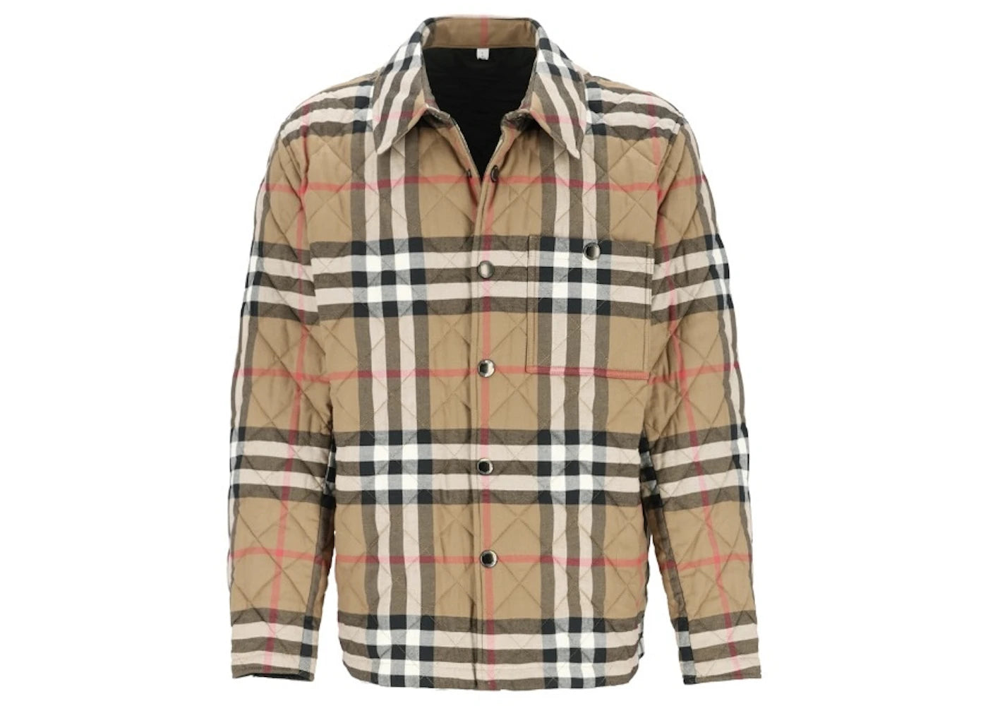 Burberry Forres Diamond Quilted Jacket Taupe Brown -1