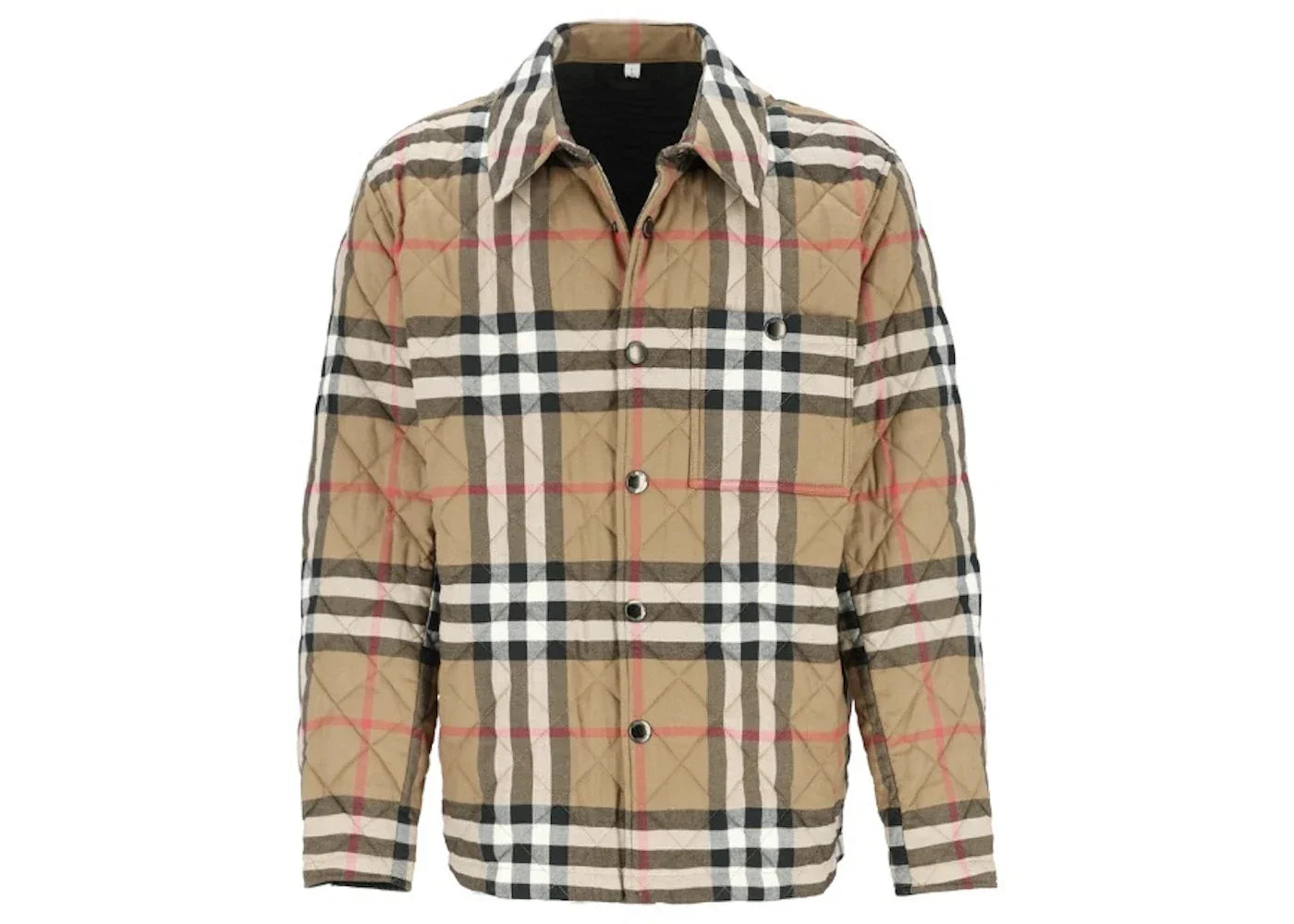 Burberry Forres Diamond Quilted Jacket Taupe Brown -1